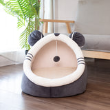 Velvet Winter Cat House — Warm Covered Cat Bed view 7